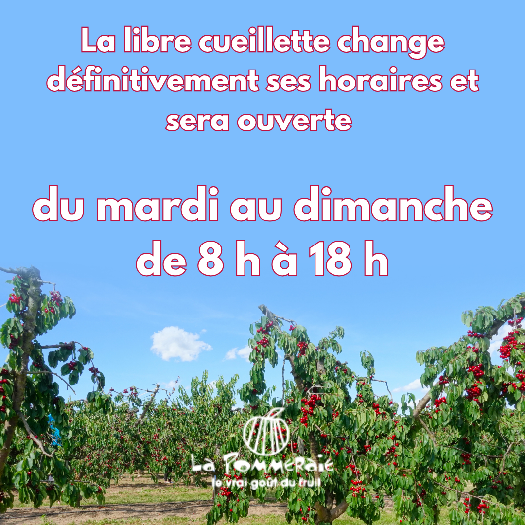 Nous adaptons nos horaires d’ouverture en raison des fortes chaleurs !