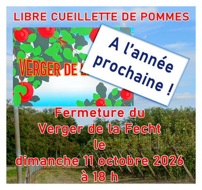 Fin de la cueillette de Pommes 2026